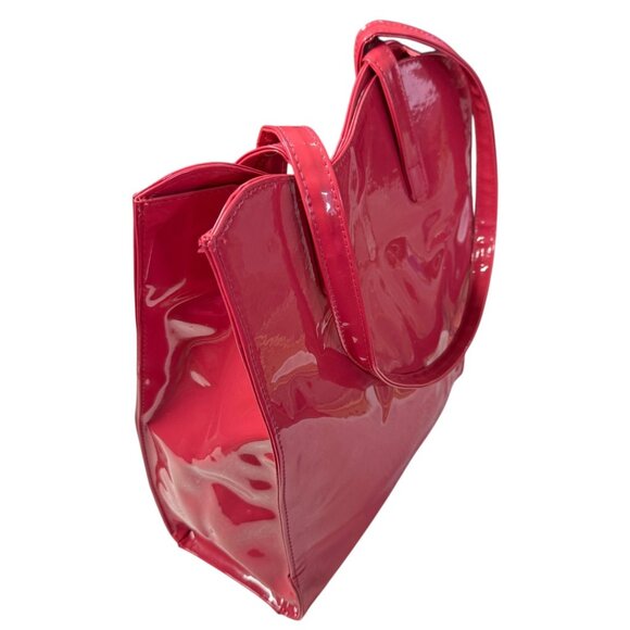Nina Ricci Deci Dela Red Patent Tote Bag With .17 Fl Oz Mini Perfume Vtg 1994 - Picture 15 of 16